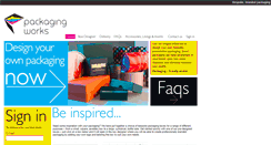 Desktop Screenshot of packaging-works.co.uk